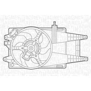 вентилатор, охлаждане на двигателя MAGNETI MARELLI 069422049010 