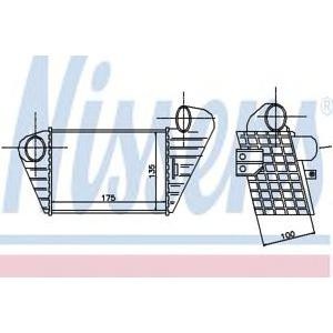 интеркулер (охладител за въздуха на турбината) NISSENS 96797 