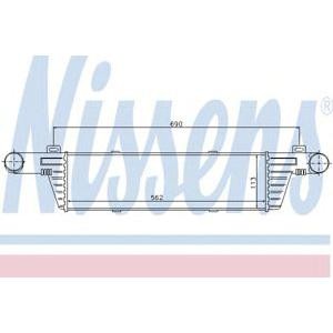 интеркулер (охладител за въздуха на турбината) NISSENS 96860 