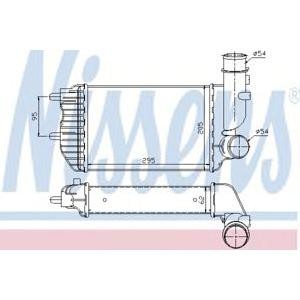 интеркулер (охладител за въздуха на турбината) NISSENS 96889 