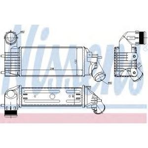 интеркулер (охладител за въздуха на турбината) NISSENS 96765 