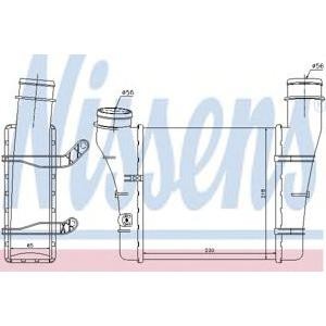 интеркулер (охладител за въздуха на турбината) NISSENS 96707 