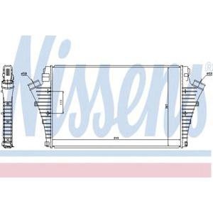 интеркулер (охладител за въздуха на турбината) NISSENS 96684 