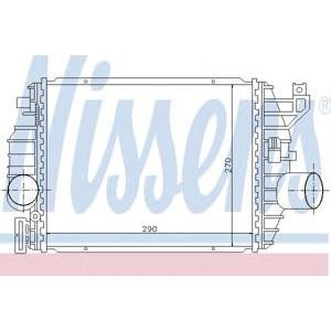 интеркулер (охладител за въздуха на турбината) NISSENS 96894 