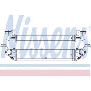 интеркулер (охладител за въздуха на турбината) NISSENS 96714 