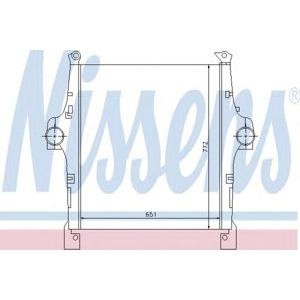 интеркулер (охладител за въздуха на турбината) NISSENS 97047 