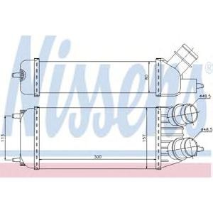 интеркулер (охладител за въздуха на турбината) NISSENS 96613 