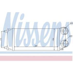 интеркулер (охладител за въздуха на турбината) NISSENS 96718 