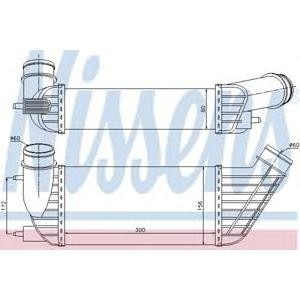 интеркулер (охладител за въздуха на турбината) NISSENS 96609 