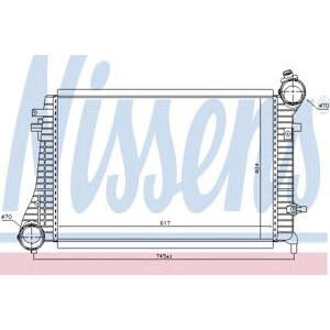 интеркулер (охладител за въздуха на турбината) NISSENS 96619 