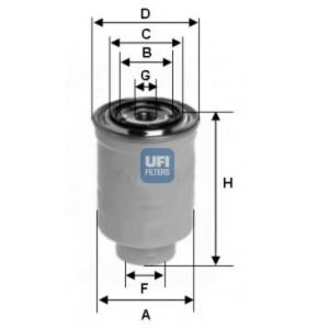 горивен филтър UFI 24.411.00 