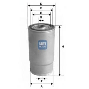 горивен филтър UFI 24.525.00 