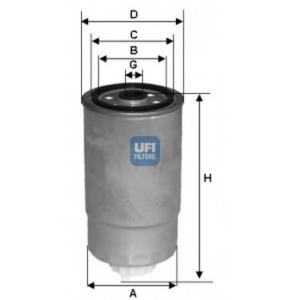 горивен филтър UFI 24.H2O.00 