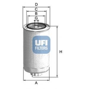горивен филтър UFI 24.500.00 