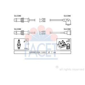 кабели за свещи - комплект запалителни кабели FACET 4.9835 