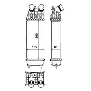 интеркулер (охладител за въздуха на турбината) NRF 30460 