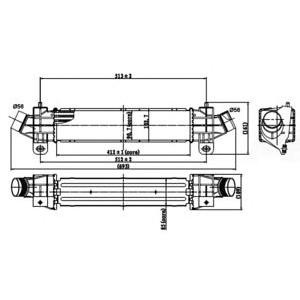 интеркулер (охладител за въздуха на турбината) NRF 30840 