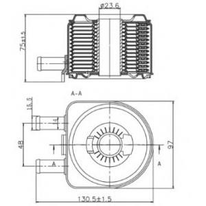 маслен радиатор, двигателно масло NRF 31735 