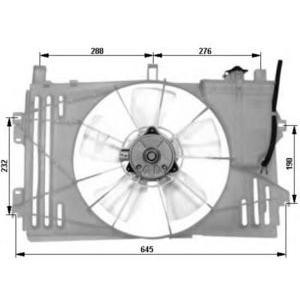 вентилатор, охлаждане на двигателя NRF 47053 
