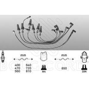 кабели за свещи - комплект запалителни кабели BOUGICORD 2481 