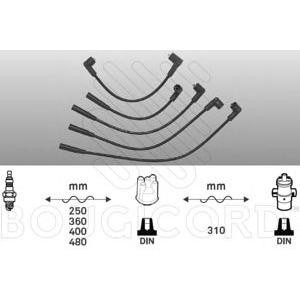 кабели за свещи - комплект запалителни кабели BOUGICORD 4014 