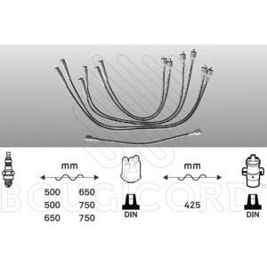 кабели за свещи - комплект запалителни кабели BOUGICORD 4025 