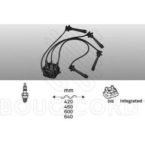 кабели за свещи - комплект запалителни кабели BOUGICORD 7409 