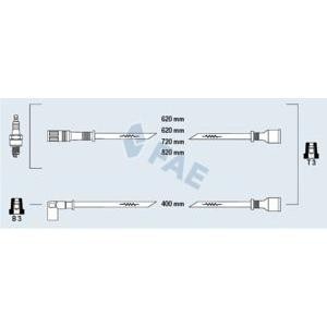 кабели за свещи - комплект запалителни кабели FAE 83460 