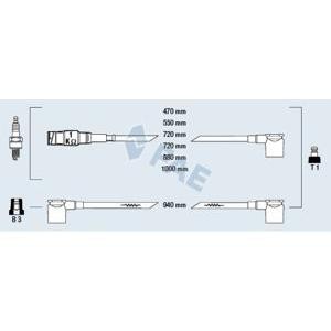 кабели за свещи - комплект запалителни кабели FAE 85050 
