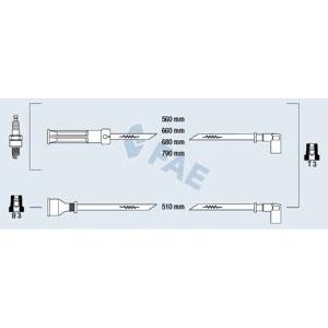 кабели за свещи - комплект запалителни кабели FAE 85350 