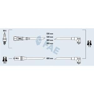 кабели за свещи - комплект запалителни кабели FAE 85694 