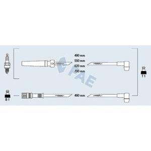 кабели за свещи - комплект запалителни кабели FAE 85970 