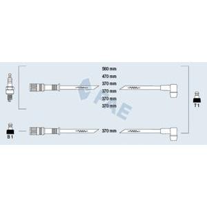 кабели за свещи - комплект запалителни кабели FAE 86010 