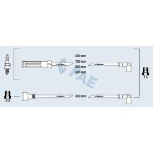 кабели за свещи - комплект запалителни кабели FAE 86030 