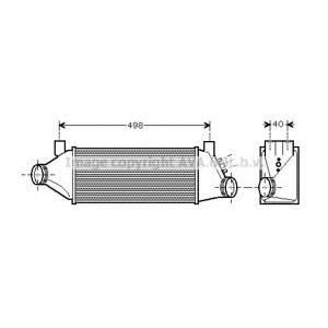 интеркулер (охладител за въздуха на турбината) AVA QUALITY COOLING FDA4385 
