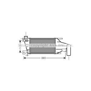 интеркулер (охладител за въздуха на турбината) AVA QUALITY COOLING OL4417 