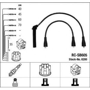кабели за свещи - комплект запалителни кабели NGK 8200 
