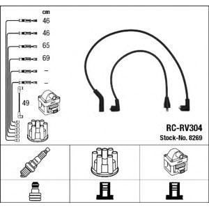 кабели за свещи - комплект запалителни кабели NGK 8269 