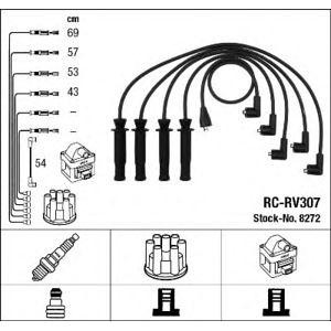 кабели за свещи - комплект запалителни кабели NGK 8272 