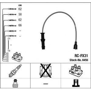 кабели за свещи - комплект запалителни кабели NGK 8456 