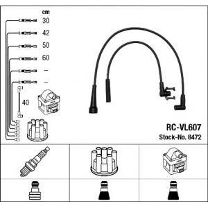 кабели за свещи - комплект запалителни кабели NGK 8472 
