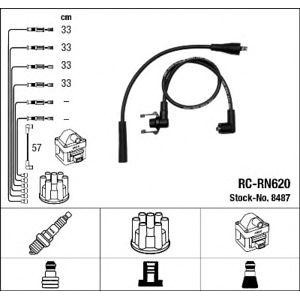 кабели за свещи - комплект запалителни кабели NGK 8487 
