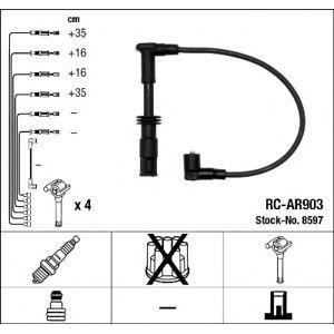 кабели за свещи - комплект запалителни кабели NGK 8597 