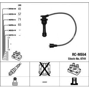 кабели за свещи - комплект запалителни кабели NGK 8741 