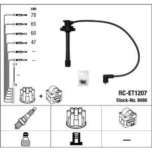 кабели за свещи - комплект запалителни кабели NGK 9098 