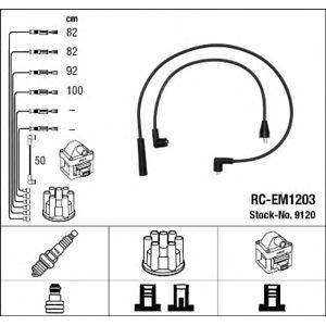 кабели за свещи - комплект запалителни кабели NGK 9120 