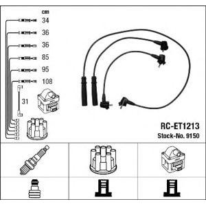 кабели за свещи - комплект запалителни кабели NGK 9150 