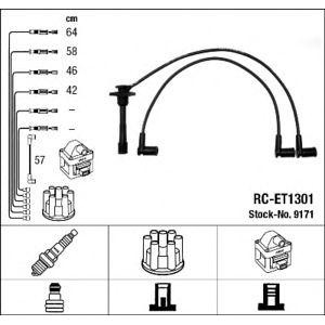 кабели за свещи - комплект запалителни кабели NGK 9171 