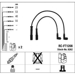 кабели за свещи - комплект запалителни кабели NGK 9262 