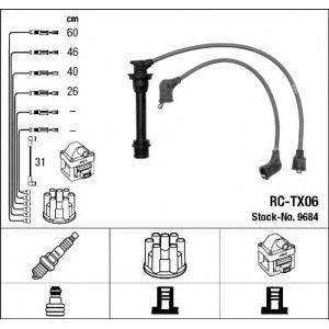 кабели за свещи - комплект запалителни кабели NGK 9684 